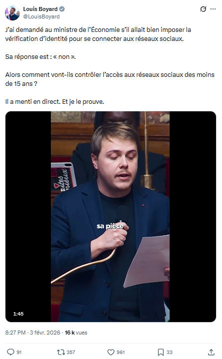 Louis Boyard: J’ai demandé au ministre de l’Économie...