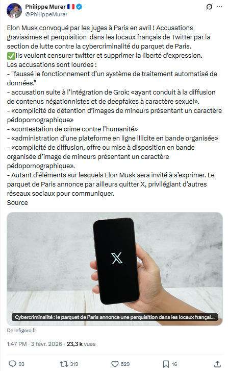 Philippe Murer: Elon Musk convoqué par les juges à Paris...