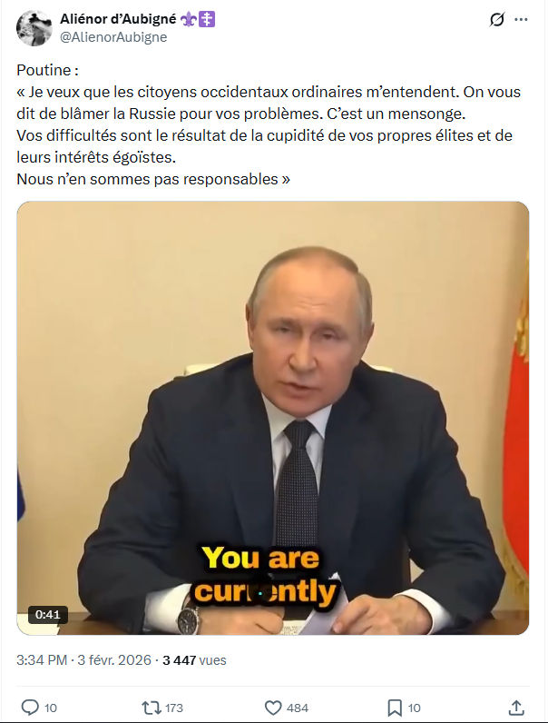 Aliénor d' Aubigné: Poutine...