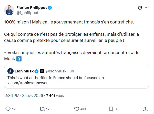 Florian Philippot: 100% raison ! Mais ça, le gouvernement français...
