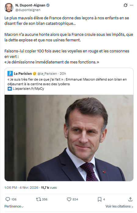 Nicolas Dupont-Aignan: Le plus mauvais élève de France...