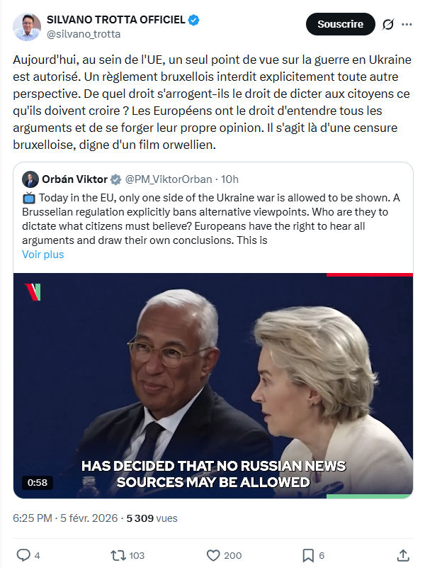 Silvano Trotta: Aujourd'hui, au sein de l'UE...