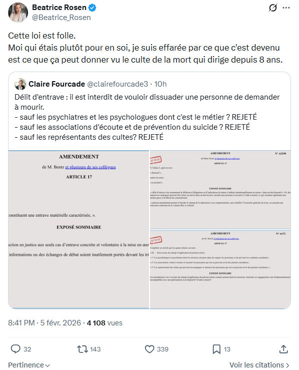 Béatrice Rosen: Cette loi est folle...