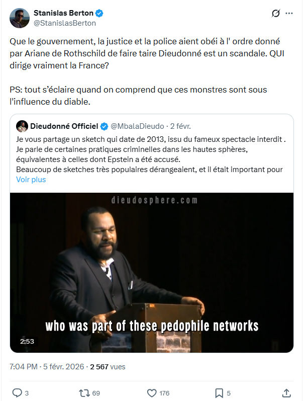 Stanislas Berton: Que le gouvernement, la justice et la police...