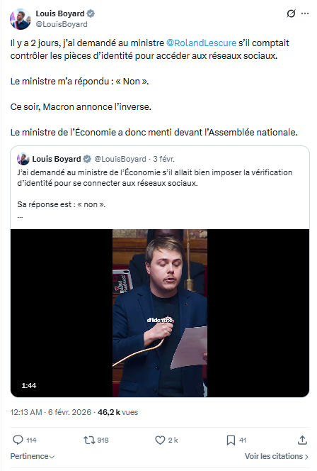Louis Boyard: Il y a 2 jours, j’ai demandé au ministre...