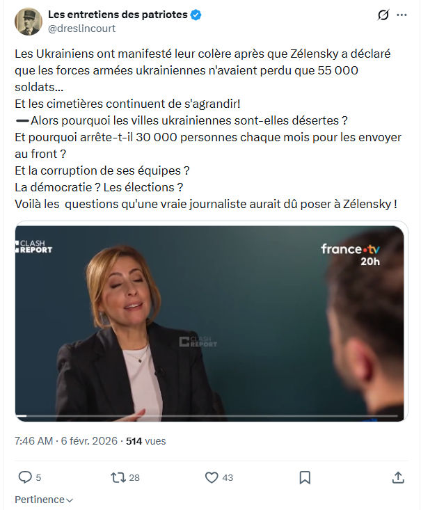 Marquis de Dreslincourt: Les Ukrainiens ont manifesté leur colère...