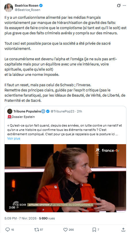 Béatrice Rosen: Il y a un confusionnisme alimenté par les médias...