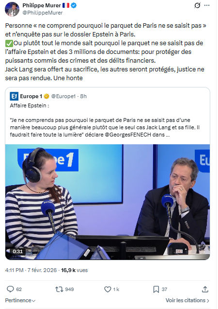 Philippe Murer: Personne « ne comprend pourquoi le parquet de Paris ne se saisit pas »...