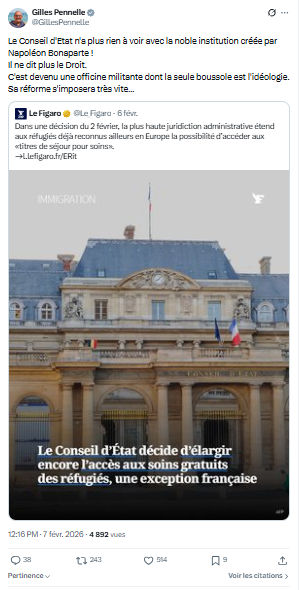 Gilles Pennelle: Le Conseil d'Etat n'a plus rien à voir avec...