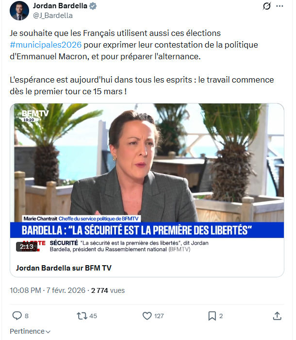 Jordan Bardella: Je souhaite que les Français utilisent aussi...
