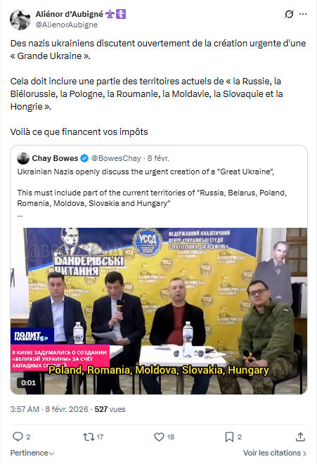 Aliénor d' Aubigné: Des nazis ukrainiens discutent ouvertement...