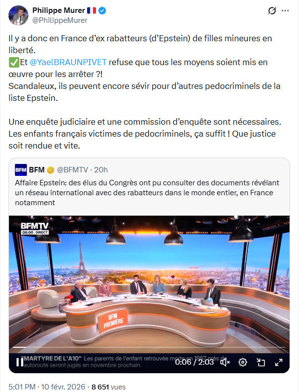Philippe Murer: Il y a donc en France d’ex rabatteurs...