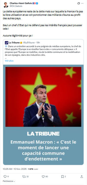 Charles-Henri Gallois: La dette européenne reste de la dette...