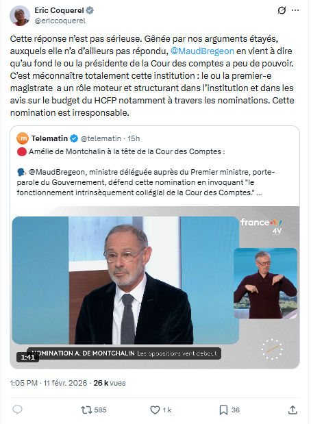 Eric Coquerel: Cette réponse n’est pas sérieuse...