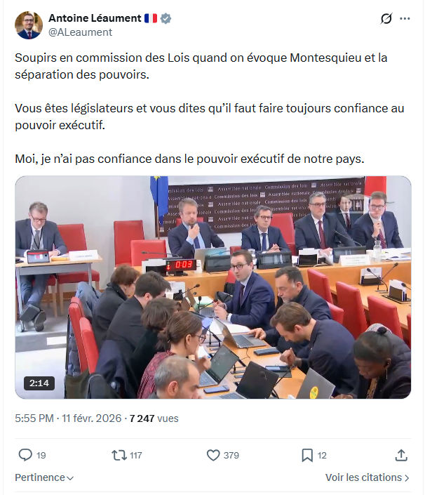 Antoine Léaument: Soupirs en commission des Lois quand...