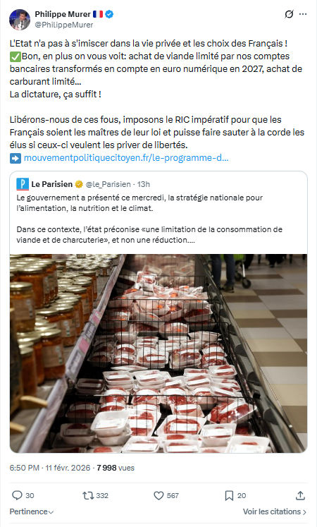 Philippe Murer: L'Etat n'a pas à s'imiscer dans...