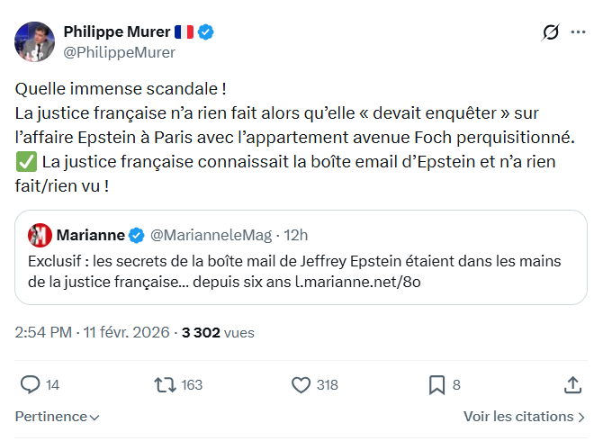 Philippe Murer: Quelle immense scandale...
