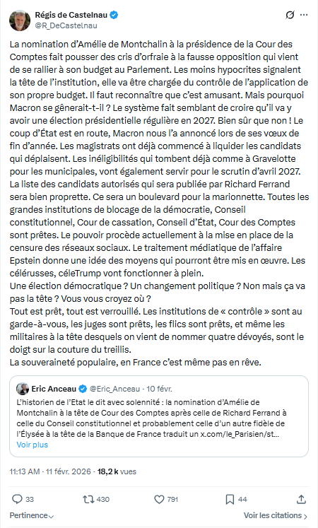 Régis de Castelnau: La nomination d’Amélie de Montchalin...