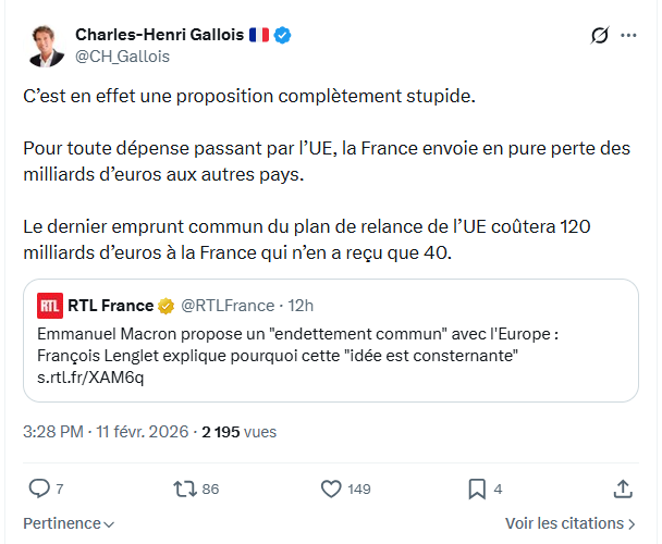 Charles-Henri Gallois: C’est en effet une proposition complètement stupide...