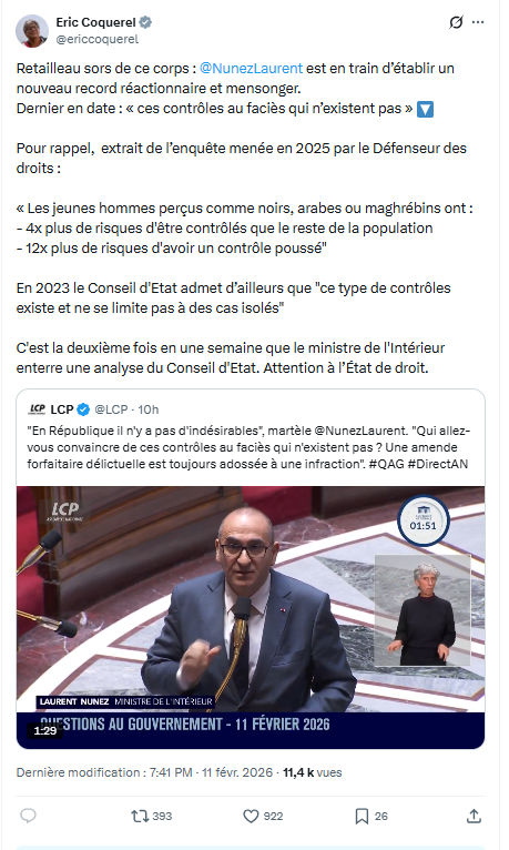 Eric Coquerel: Retailleau sors de ce corps...
