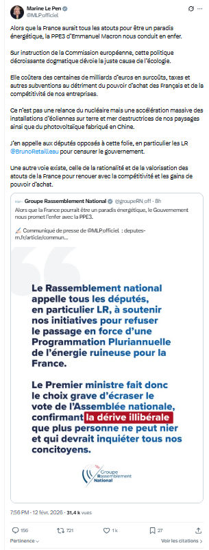 Marine Le Pen: Alors que la France aurait tous les atouts...