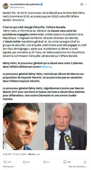 Marquis de Dreslincourt: Epstein file : En 2019, le procureur de la République...