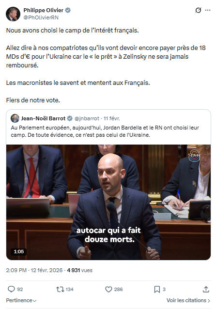 Philippe Olivier: Nous avons choisi le camp de l’intérêt français...