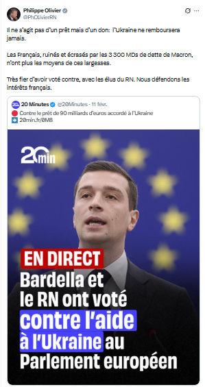 Philippe Olivier: Il ne s’agit pas d’un prêt mais d’un don...