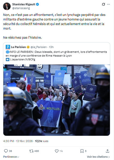 Stanislas Rigault: Non, ce n’est pas un affrontement...
