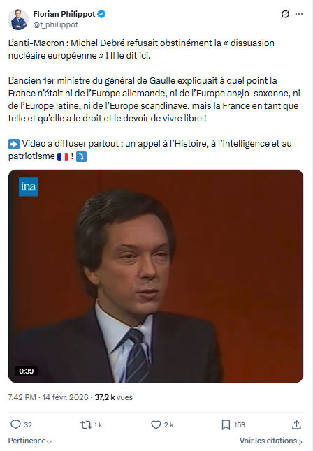 Florian Philippot: L’anti-Macron : Michel Debré refusait obstinément...