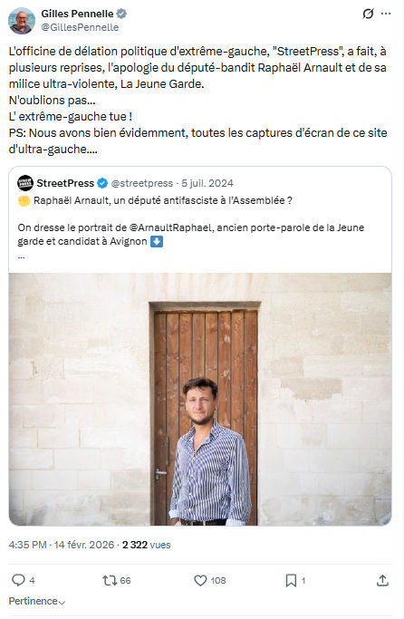 Gilles Pennelle: L'officine de délation politique d'extrême-gauche...