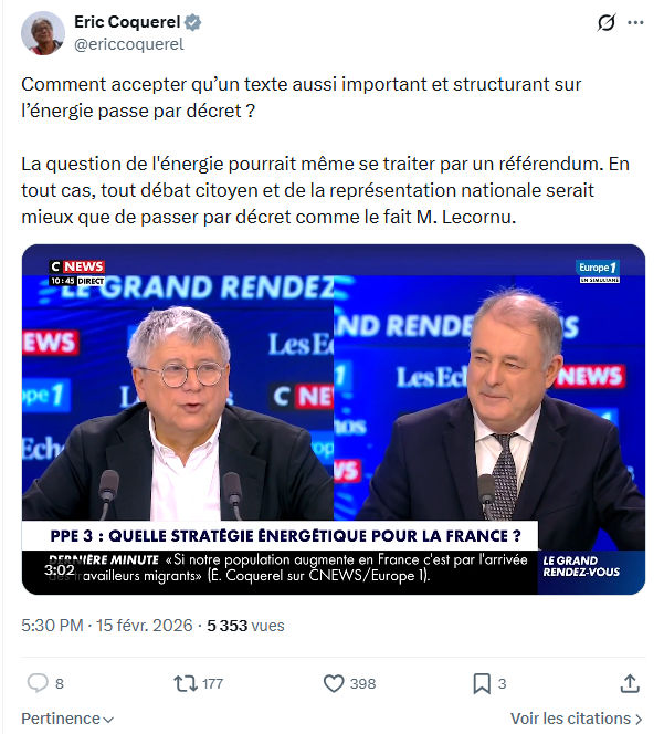 Eric Coquerel: Comment accepter qu’un texte aussi important...