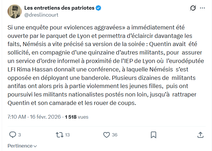 Marquis de Dreslincourt: Si une enquête pour «violences aggravées»...