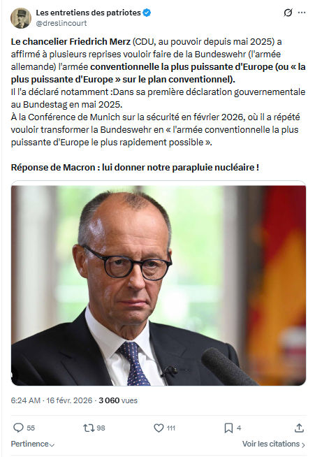 Marquis de Dreslincourt: Le chancelier Friedrich Merz...
