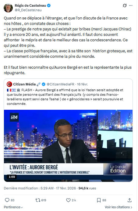 Régis de Castelnau: Quand on se déplace à l'étranger...