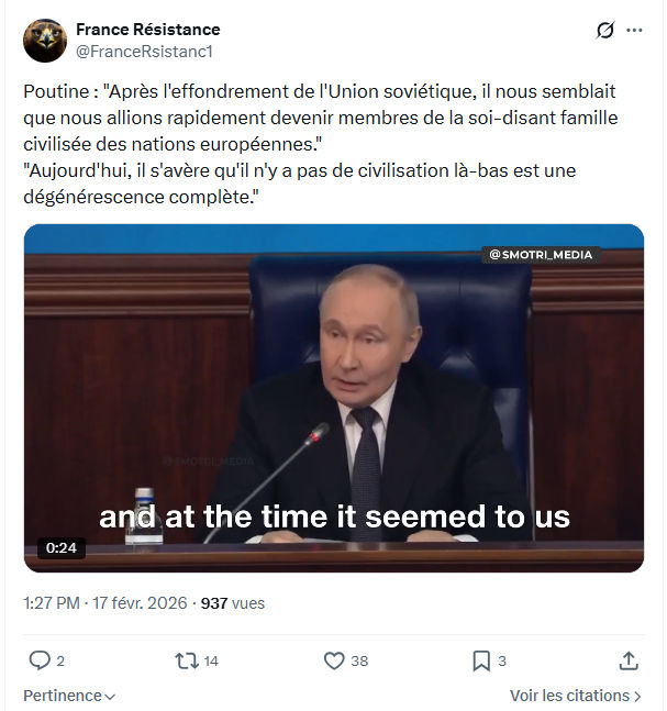 France Résistance: Poutine...