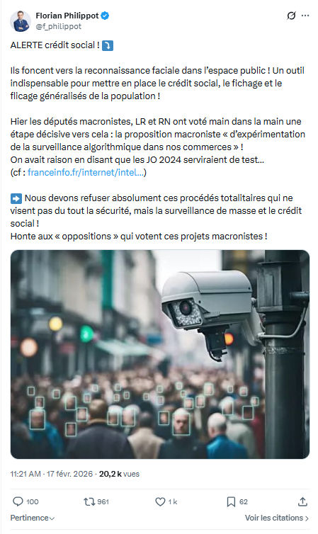 Florian Philippot: ALERTE crédit social...