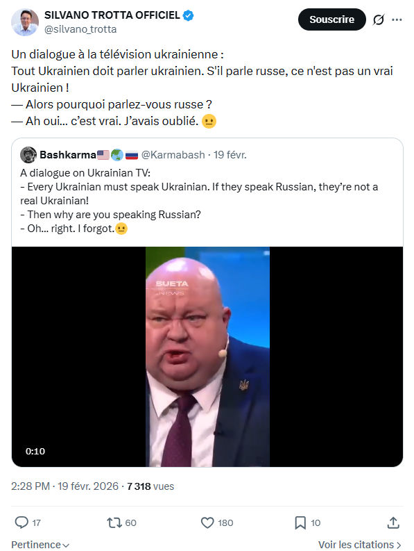Silvano Trotta: Un dialogue à la télévision ukrainienne...