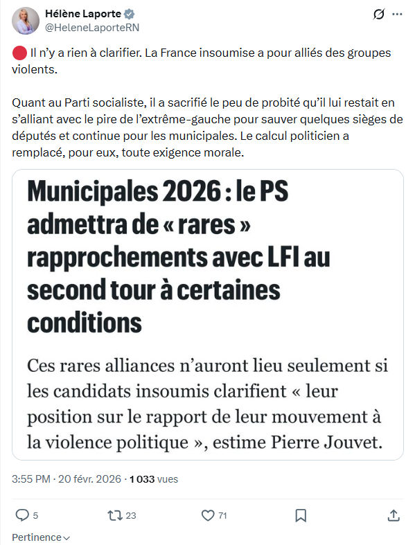 Hélène Laporte: Il n’y a rien à clarifier...