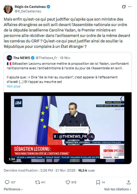 Régis de Castelnau: Mais enfin qu'est-ce qui peut judtifier qu'après...