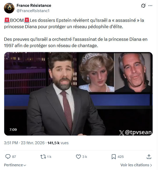 France Résistance: Les dossiers Epstein révèlent qu'Israël...