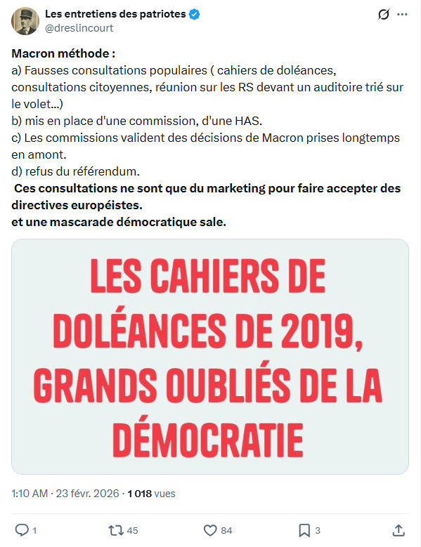 Marquis de Dreslincourt: Macron méthode...