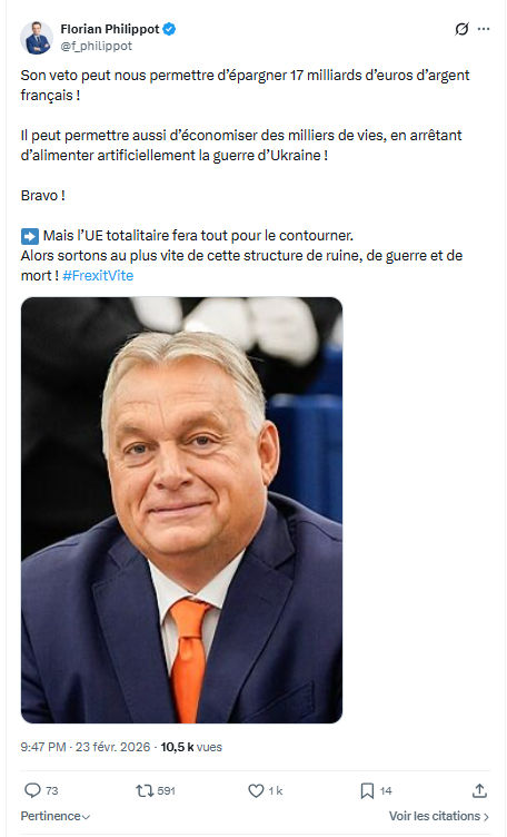 Florian Philippot: Son veto peut nous permettre d’épargner...