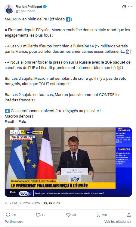 Florian Philippot: MACRON en plein délire...