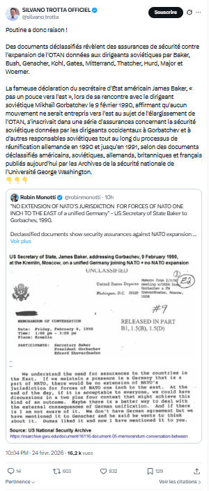 Silvano Trotta: Poutine a donc raison...