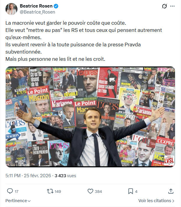 Béatrice Rosen: La macronie veut garder le pouvoir...