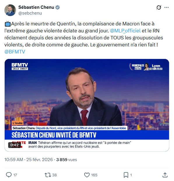 Sébastien Chenu: Après le meurtre de Quentin...