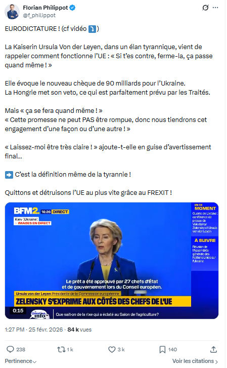 Florian Philippot: EURODICTATURE...