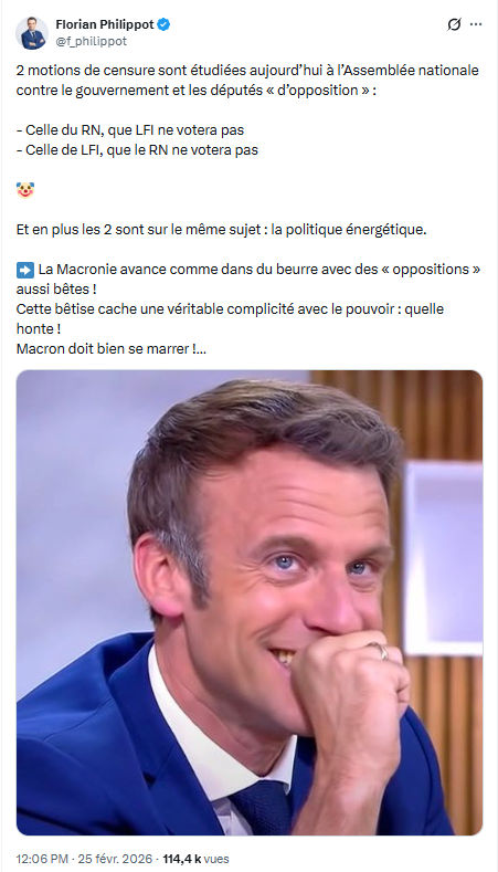 Florian Philippot: 2 motions de censure sont étudiées aujourd’hui...