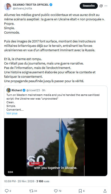 Silvano Trotta: Allumez les médias grand public occidentaux...
